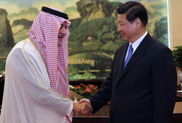 Presidente de China se reúne con canciller de Arabia Saudita