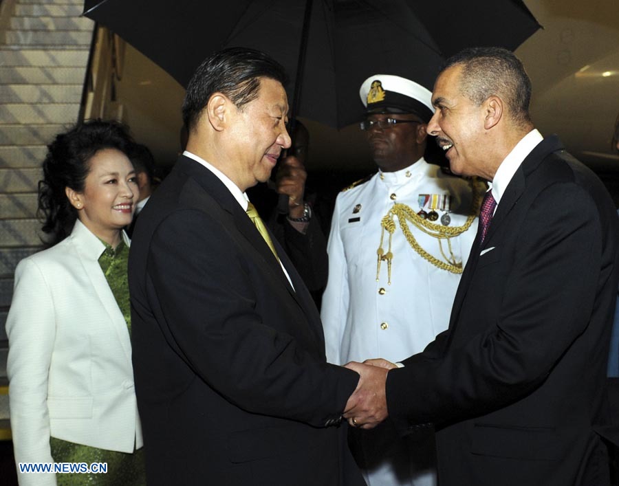 Presidente de China llega en visita de Estado a Trinidad y Tobago