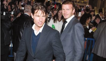 Tom Cruise ayudaría a Bechham a realizar su debute en el gran pantalla