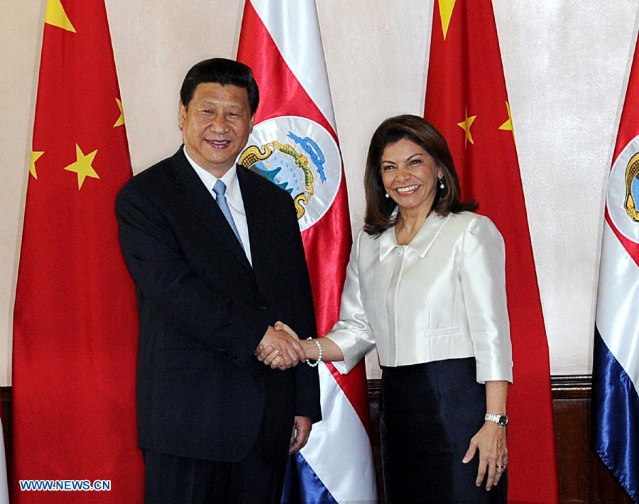 Presidentes de China y Costa Rica analizan cooperación bilateral