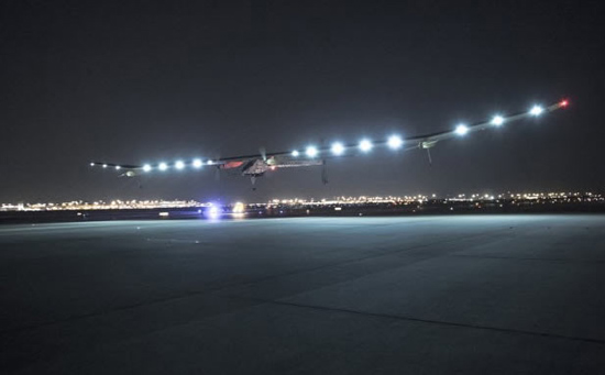 Avión Solar Impulse cumple tercera etapa para atravesar el territorio estadounidense