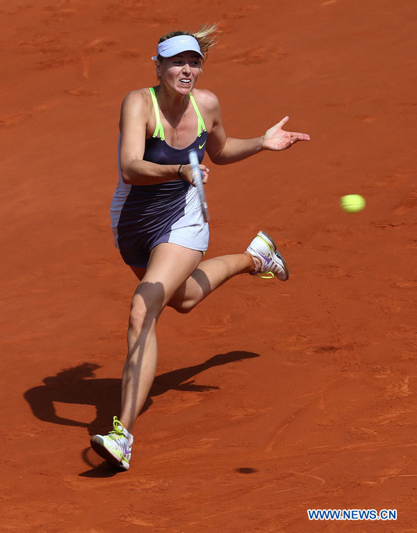 Tenis: Sharapova vence a Jankovic y pasa a semifinales en Abierto de Francia