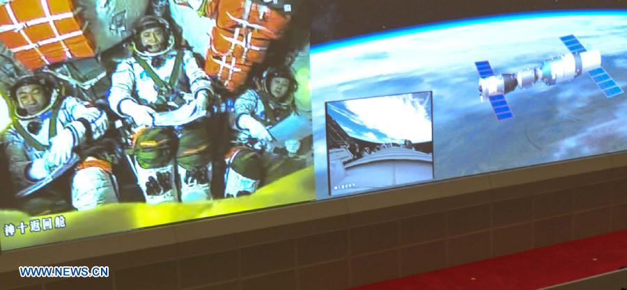 Shenzhou-10 se acopla con éxito a módulo espacial 3