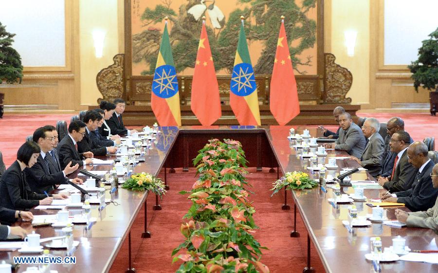 Primer ministro chino conversa con homólogo etíope sobre relaciones bilaterales  3