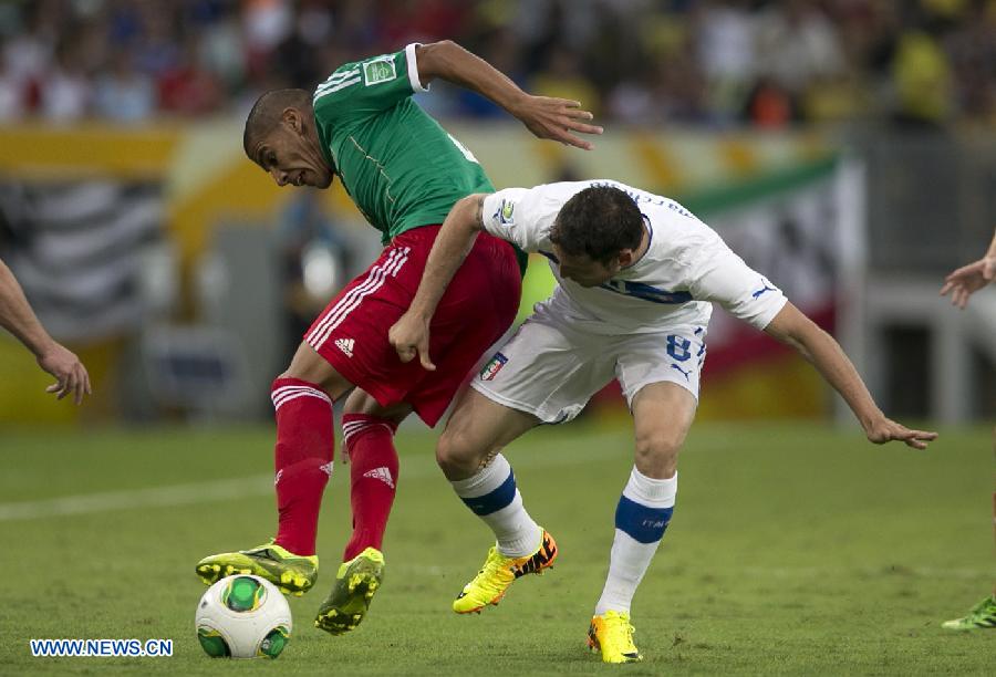 Fútbol: Italia vence 2-1 a México en Copa Confederaciones 2013