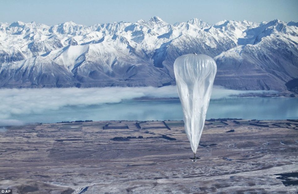 Google lanza globos para llevar internet al mundo