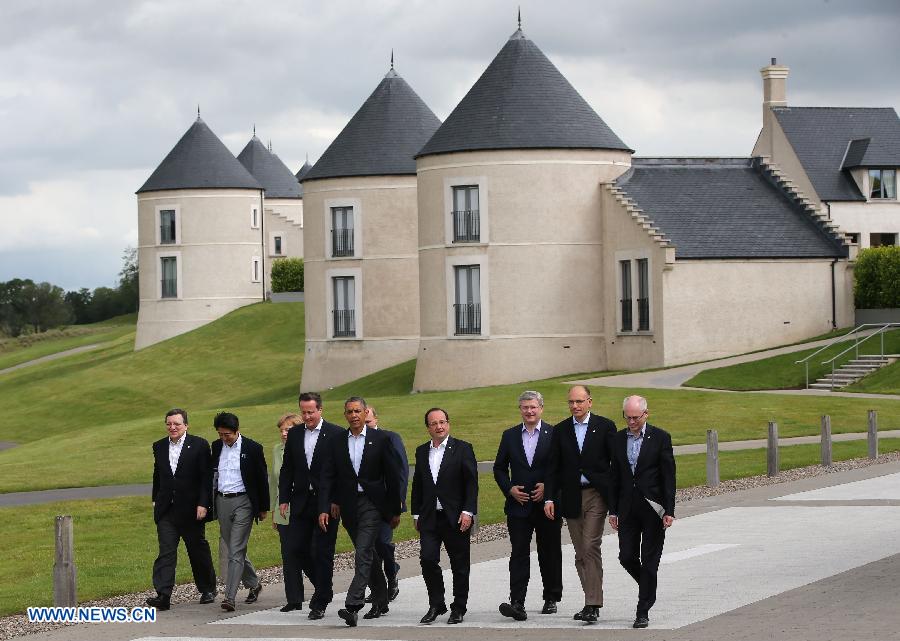 Líderes de G8 piden a gobierno y oposición sirios compromiso con conferencia de Ginebra
