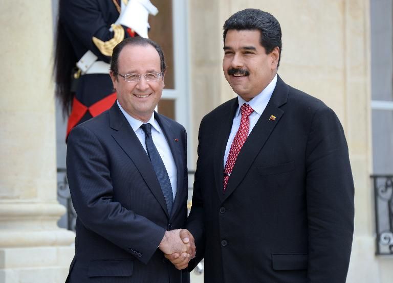 Presidente de Venezuela se reúne con colega francés