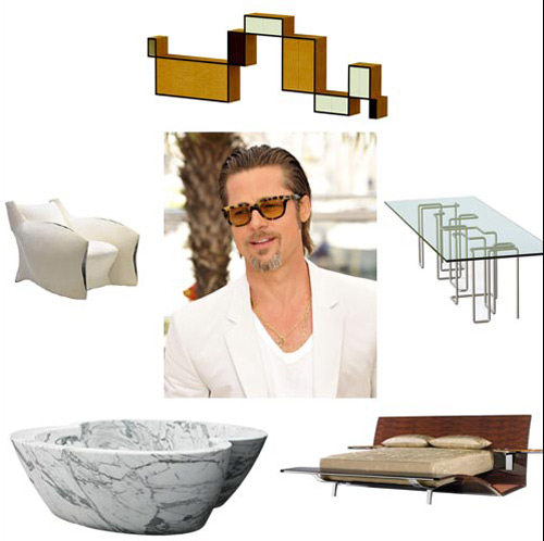 Brad Pitt lanza su propia colección de muebles