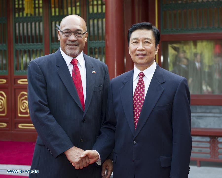 Vicepresidente chino se reúne con presidente de Surinam