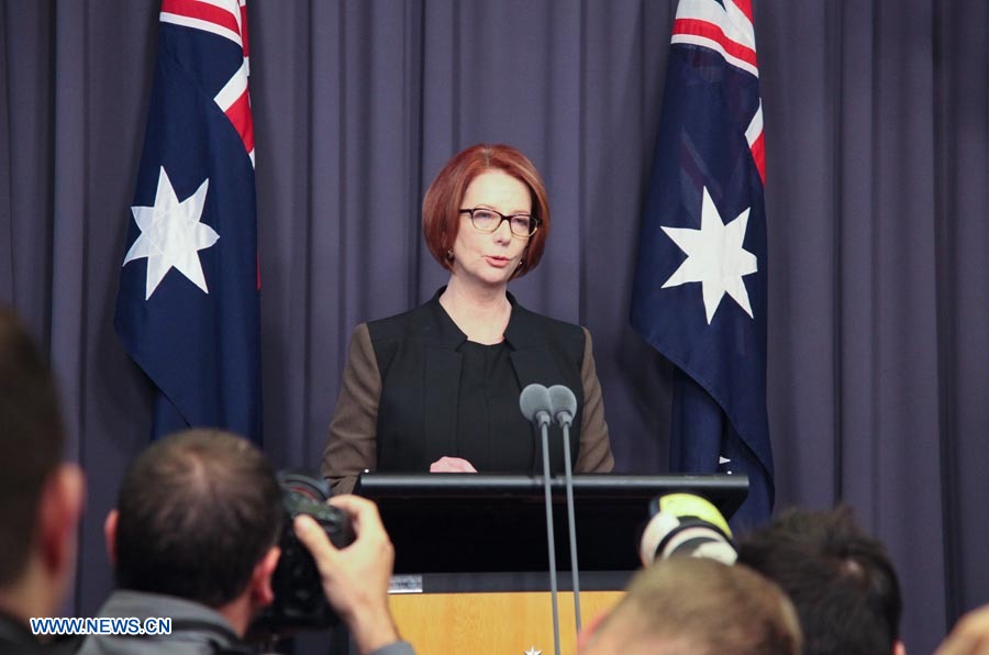 Kevin Rudd jura cargo como primer ministro de Australia