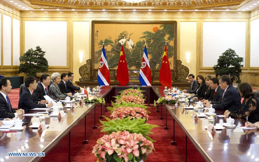 China y Costa Rica impulsarán cooperación legislativa