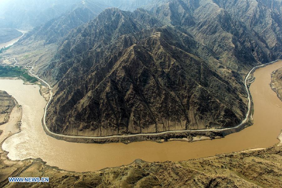Ningxia: Bello paisaje de cañón del río Huanghe