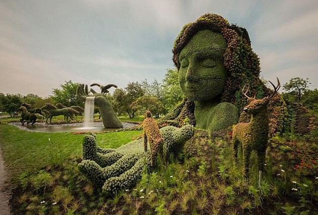 Esculturas vegetales increíbles en Jardín Botánico de Montreal 10