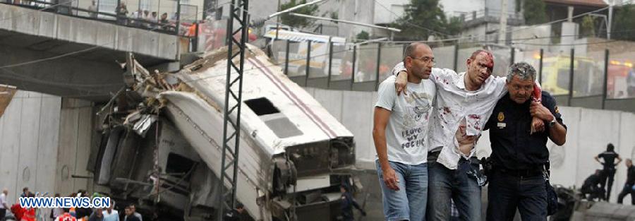 Crece cifra de muertos por percance de tren en España