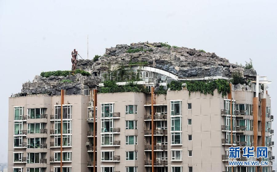 Beijing: Hallan un jardín secreto en el piso más alto de un edificio (5)
