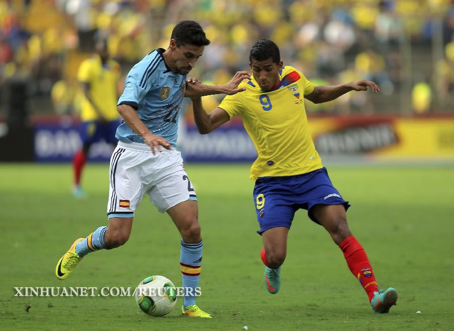 Fútbol: España se impone 2-0 a Ecuador en partido amistoso
