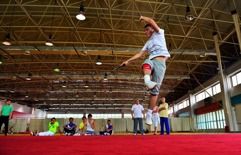 Estudiantes alemanes aprenden kung fu en Tianjin