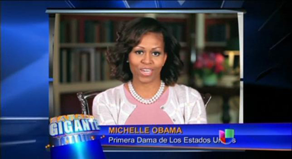 Michelle Obama habla en español