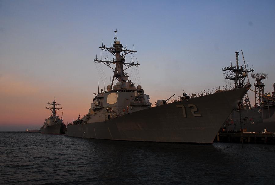 EEUU envía quinto destructor a este de Mediterráneo