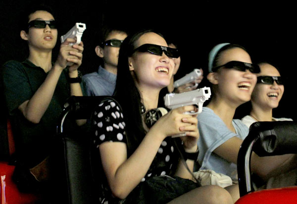 Nuevo cine 7D hace sensación en Shanghai