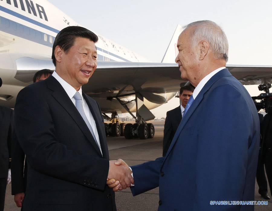 Presidente de China llega a Uzbekistán para visita de Estado