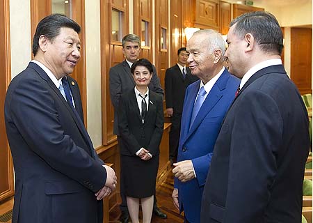 Presidente chino pide intercambios parlamentarios China-Uzbekistán