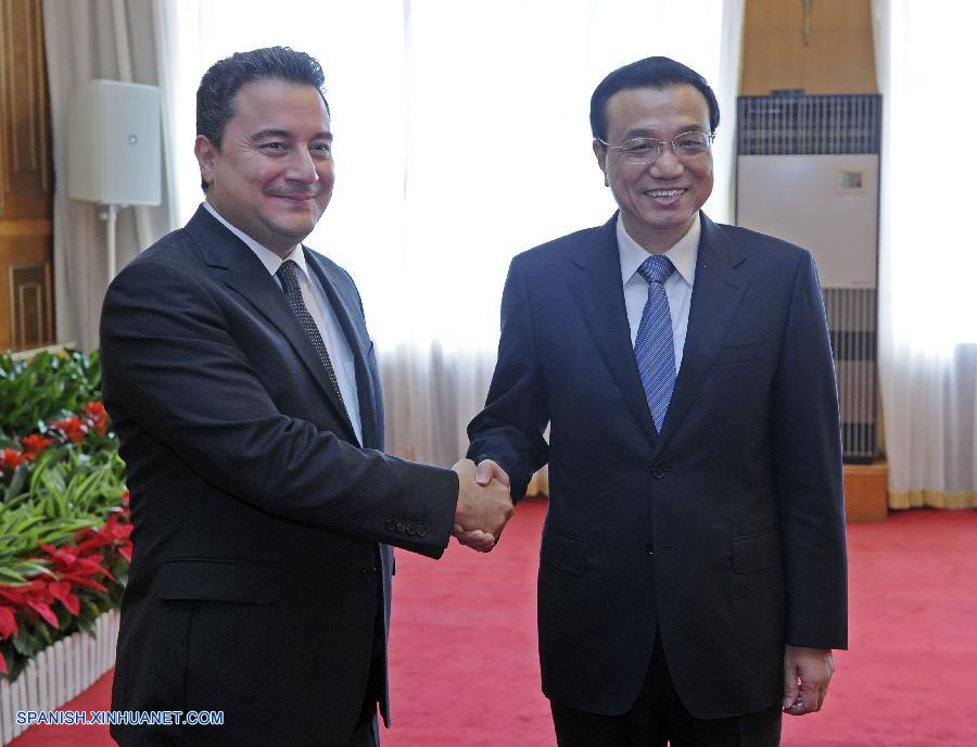 Primer ministro chino tiene encuentro con viceprimer ministro turco