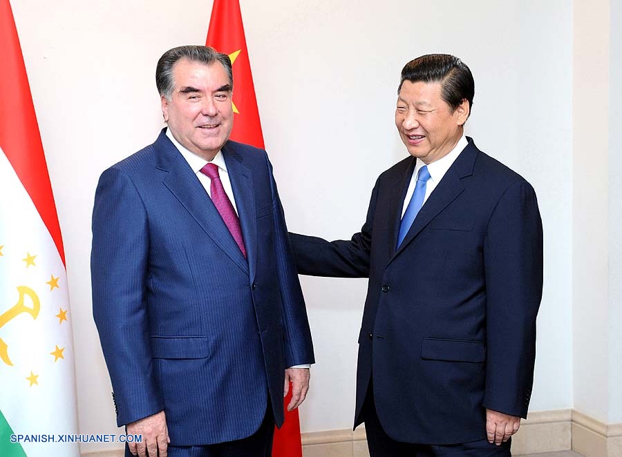 Presidentes de China y Tayikistán acuerdan acelerar construcción de gasoducto
