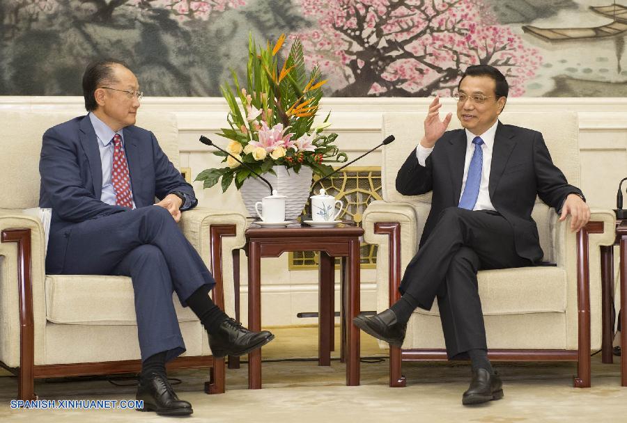 Primer ministro chino se reúne con presidente de Grupo del Banco Mundial