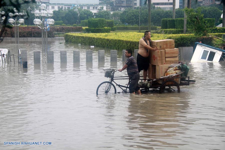 Tifón Usagi deja 25 muertos en sur de China