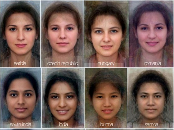 Científicos revelan el rostro promedio de las mujeres de 41 países 3
