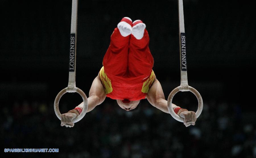 Adolescente chino Liu encabeza clasificación en aros en Mundial de Gimnasia