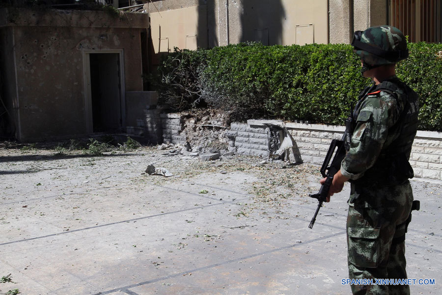 Cae proyectil de mortero en embajada china en Siria 