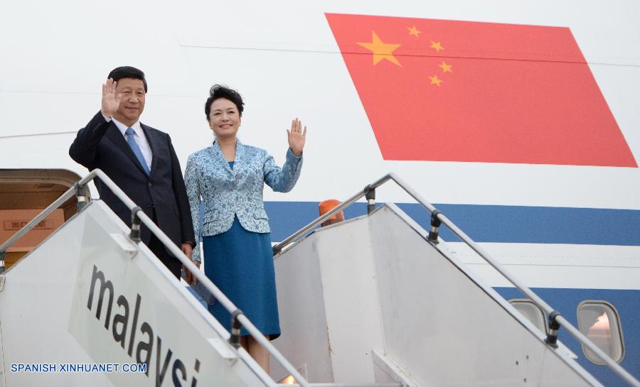 Presidente chino llega a Malasia en visita de Estado