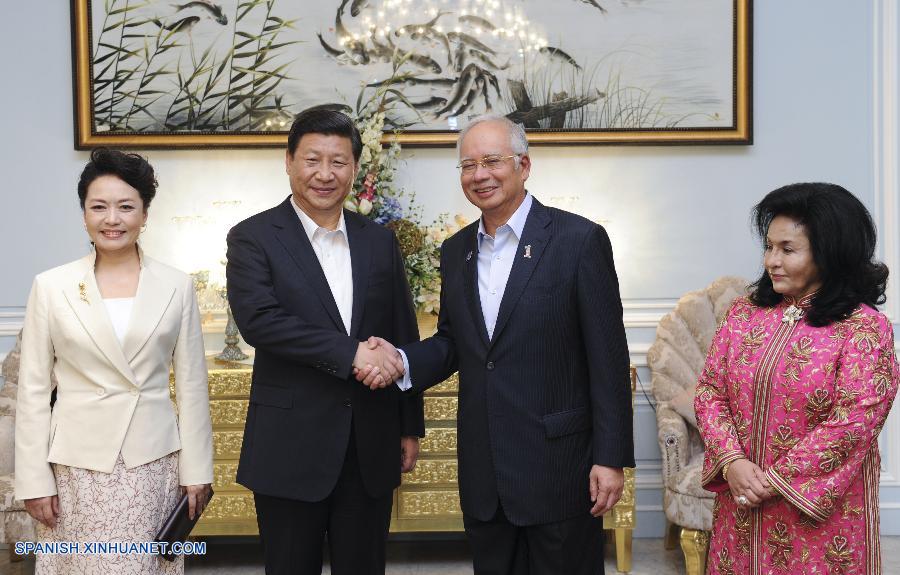 Presidente chino se reúne con primer ministro malasio sobre lazos