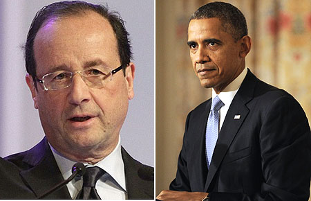 Obama habla con presidente francés de informes sobre espionaje