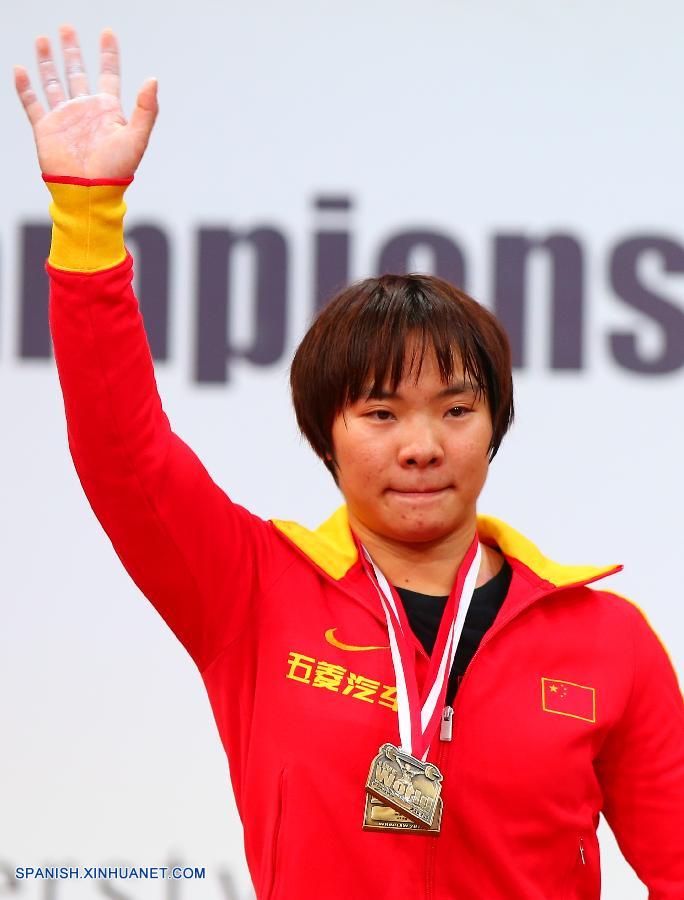 Halterofilia: China gana oro en categoría de 69 kilogramos en Campeonato Mundial
