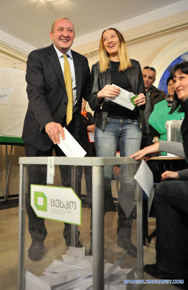 Aventaja candidato de coalición gobernante elección presidencial de Georgia: Encuestas