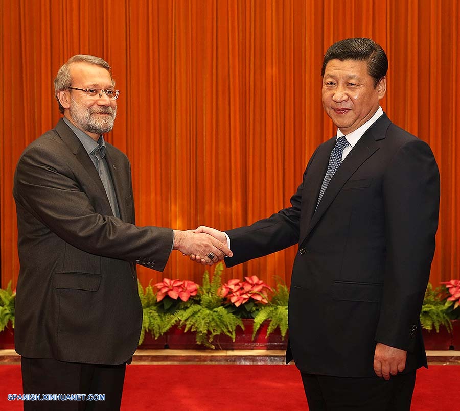 Presidente chino se reúne con presidente del Parlamento de Irán