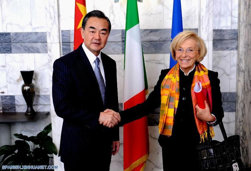 Canciller chino pide progresos en lazos China-Italia