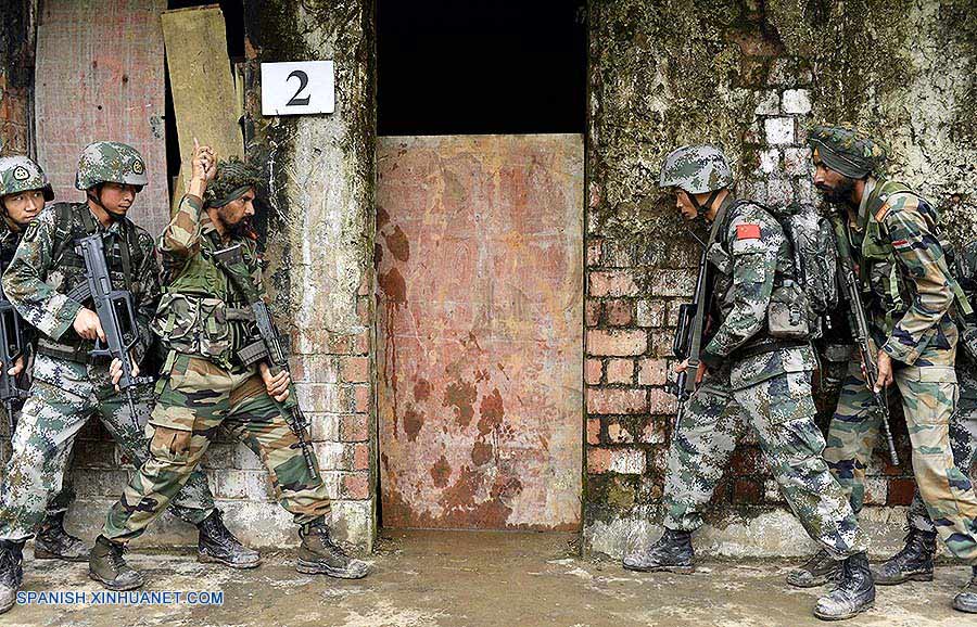China e India terminan entrenamiento militar conjunto antiterrorista