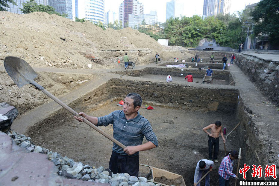 Descubren en Chengdu reliquias de la residencia del Rey Shu de la Dinastía Ming