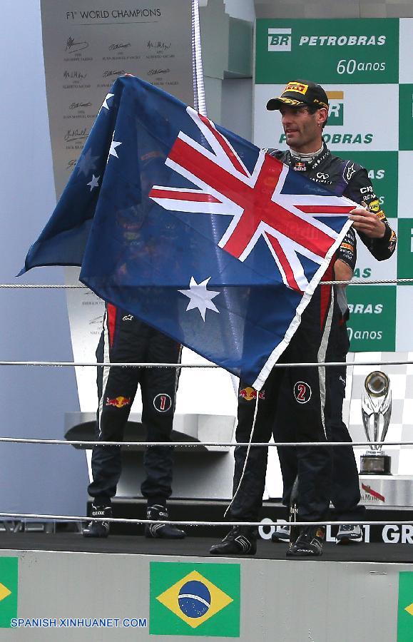 Automovilismo: Piloto australiano Mark Webber se despide de F1
