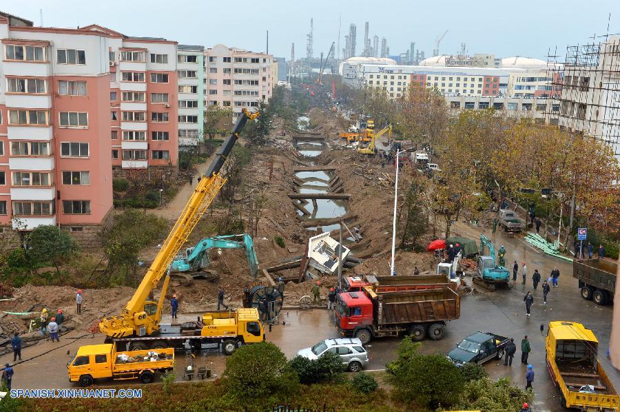 Análisis de Xinhua: Suman 52 muertos por explosión de oleoducto en China
