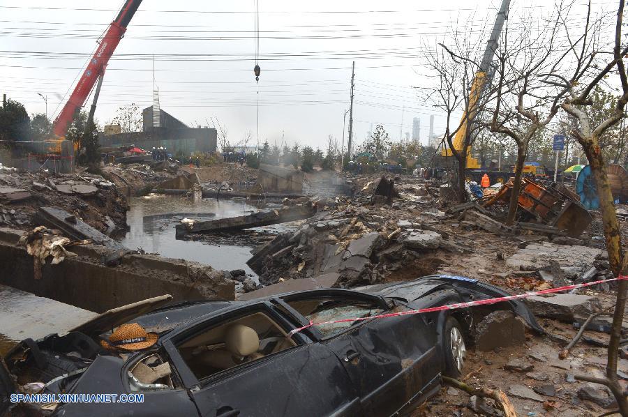 Análisis de Xinhua: Suman 52 muertos por explosión de oleoducto en China