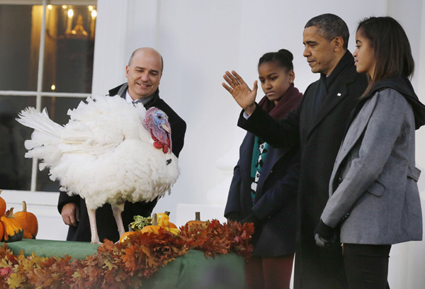 Tradicional indulto de un pavo por Acción de Gracias en la Casa Blanca
