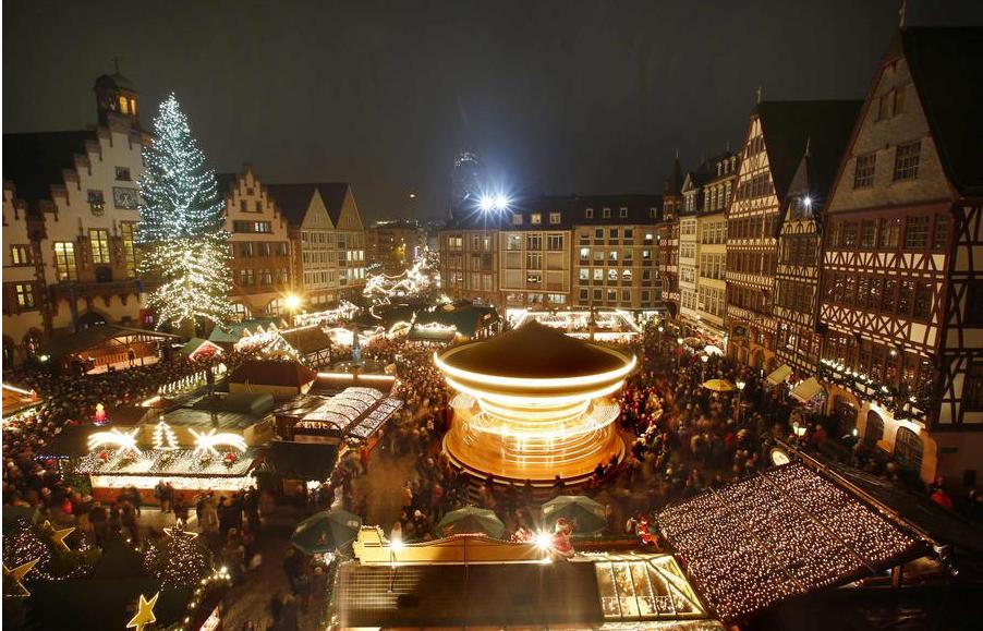 Mercado de Navidad se abrió al público en Frankfurt (2)