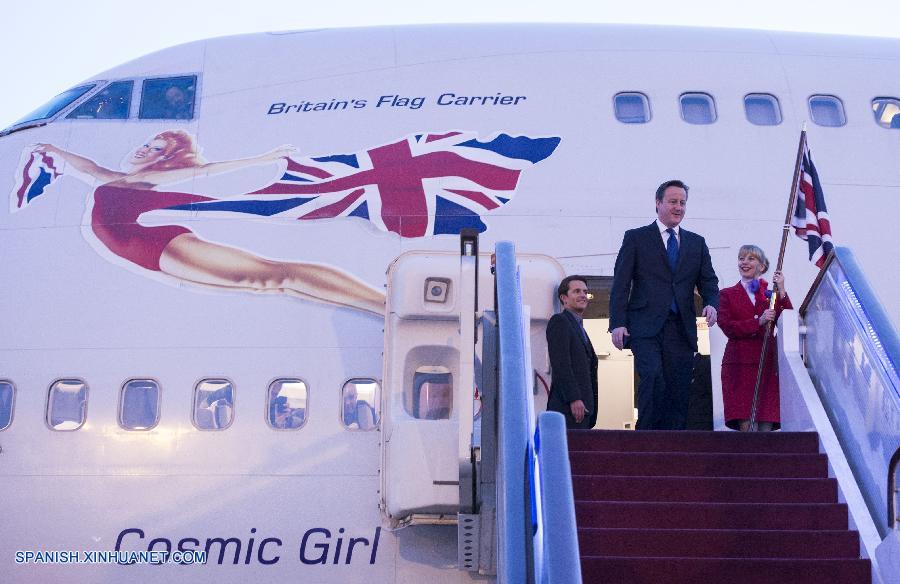 Premier de Reino Unido llega a Beijing por visita oficial
