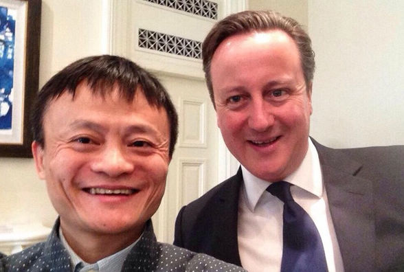 Cameron publica foto suya con Jack Ma